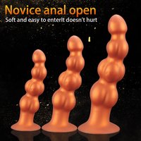 LuvBox AD547 Muscle Ball Silicone Large Pull Beads Back Chamber Anal Plug Toy