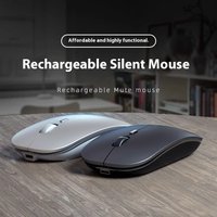 Wireless Mouse – Bluetooth & Dual Mode Silent Click Rechargeable Battery Options 3 Button Ergonomic Laptop PC Tablet
