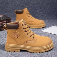 Spring 25New Breathable Martin Boots Men's Retro Workwear Boots