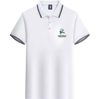 Men's Clothing 25 Polo Shirt Men's Cotton Embroidery Short Sleeve Casual Thin Black Yellow Green White Blue Red