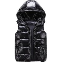 Ropa para hombre 2024, nuevo chaleco de algodón brillante para niños de talla mediana y grande, chaleco corto de algodón a la moda para parejas