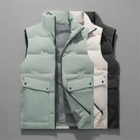  Winter Down Vest Stand Collar Thickened Warm Duck Down Vest Autumn & Winter