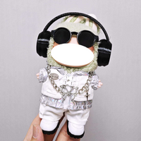 Doll Clothes LBB Clothes Silver Two Piece Windbreaker Shoes Suit Suitable For 15cm17cm LBB One, Two And Three Generations