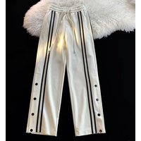 Men's Clothing Embroidered Loose Sweatpants Men's Casual High Street Hip Hop Trendy Brand High Waist Sports Trousers