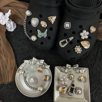 Accessory Light Color Butterfly DIY Shoe Buckle Shoe Flower Pearl