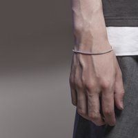 Thick Foxtail Men's Bracelet Personality Trend Hip Hop Style Bracelet Simple Domineering Chopin Round Snake Bone Men's Bracelet