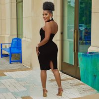 Fashion Solid Halter Neck Wrap Chest Sleeveless Off shoulder Dress
