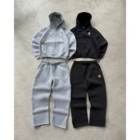 Clothing Wide Leg Denim Pants Embroidered S Logo Casual Trousers 
