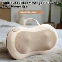 Neck & Back Massager Heat Therapy 6 Rotating Nodes 3 Speed Levels Rechargeable Cordless Design Full Body Relaxation 
