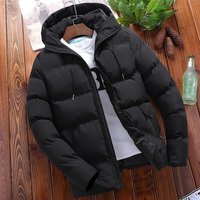Fashion Parkas Overcoat Casual Warm Hooded Thick Puffer Jacket Winter Coat Outwear Business Hombre