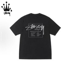 STUSSY SS26 Box Letter Printed Short Sleeve T-shirt For Men And Women