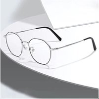 Metall Runde Anti Blaues Licht Gläser Frauen Männer Klassische Quadratische Brillen Rahmen Transparente Computer Gläser Oculos Feminino