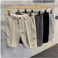 Clothing 2024 Ice Silk Pants Summer Thin Sports Shorts Trendy Brand Loose Casual Suit Shorts
