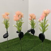 Solar Powered Spider Lily Stake Lights – Waterproof Outdoor Garden Decor Realistic Floral Design Warm & RGB Changing LEDs