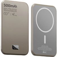 Ultra thin magsafe magnetic wireless charging treasure digital display aluminum alloy 5000 mAh PD20W fast charging mobile power bank