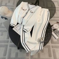 Clothing fashion slim suit temperament waist casual straight trousers stylish age reducing zipper top