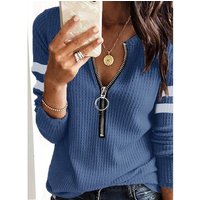 women's hot-selling knitted t-shirts long sleeves