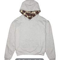 "Reversible Plaid Hooded Jacket & Vintage Streetwear Cotton Blend Coat Embroidery Detail"