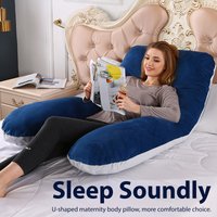 U-Shaped Maternity Pillow For Back, Neck, And Leg Support – Soft, Portable, And Comfortable Polyester Pregnancy Pillow For Expecting Moms