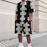 Sportswear Set Outdoor Casual Breathable Clothing 3D Digital Print Summer Short Sleeve Top Shorts Factory Direct Sales