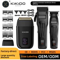 Professional Barber Clipper Kit – Cordless USB Rechargeable Hair Trimmer Ceramic Blade Detachable & Washable Adjustable Speed