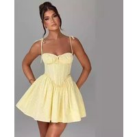 Clothing ins summer sexy slim dress hot backless strappy suspender skirt pure desire