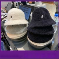 Kangol Kangaroo Fisherman Female Rabbit Hair Warm Plush Pot Hat Autumn Winter Versatile Korean Version Dome