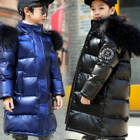 s Clothing Down Jacket Mid Length Thickened Large Fur Collar Mid Sized Winter Jacket Wash Free