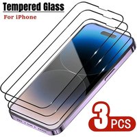 Tempered Glass iPhone 16 15 14 13 12 11 Pro Max 12Mini 13Mini 16Plus 15Plus X XR XSMAX Screen Protector iPhone 7 8 6 Plus SE2 Glasss