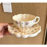 Floral Coffee Cup Set Premium Souvenir