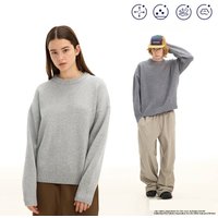 Men's Clothing Cozy Wool-Blend Knit Sweater For Men & Women - Soft & Warm Oversized Pullover With Relaxed Fit, Streetwear Style (Multiple Colors)