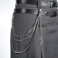 for Women Cool Ins Star Decoration Punk Waist Accessories JK Skirt Hip Hop Jewelry Pants Chain
