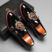 Leather shoes men breathable business dress men's shoes spring autumn men's slip-on