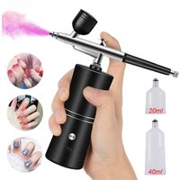 Airbrush Nail With Compressor Portable Airbrush Nails Airbrush For Nail Cake Painting Crafts Air Brush Nail Art Paint Compressor