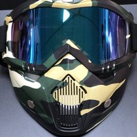 Skull Pattern Balaclava – Water Transfer Printed Mask Detachable Design Cycling & Halloween 