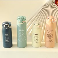 Kids Safe Cartoon Thermos – Straw Cute Tumbler