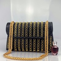 High end Evening Gown Socialites Diamond Studded Armpit Handbag Colorful Diamond Chain Cheongsam Bag Dinner Party