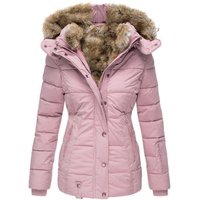 clothing fur collar cotton coat zipper long sleeved slim hooded cotton coat