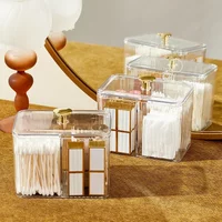 RYYD Cotton Swab Organizer Square Dustproof|Lid Design