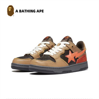 A BATHING-APE Bape-STA SK8 DUNK NO.93 Classic Low Help Flash Star Contrast Fashion Board Shoes Casual Skateboarding Shoes Unisex