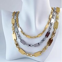 Voghion Remise de 12% Collier cubain en acier inoxydable 6 mm pour homme