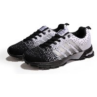 Outdoor sports shoes couples shoes flying woven shoes running shoes one piece