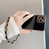 Luxury Handbag Chain Bracelet Phone Case Xiaomi POCO X3 NFC Pro M3 F3GT X3GT X4 M4 POCOX3 POKO3 Plating Soft Silicon