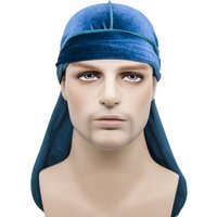 Unisex Velvet Long Tail Pirate Hat Popular Long Tail Band Hat Velvet Durags