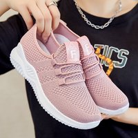 Shoes 2025 Casual Fashionable Running Fly Woven Breathable Shoes Soft Soled Trendy Sports Shoes