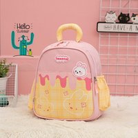 Kids & Baby’s Bags Cartoon New Rabbit Children’s Backpack First Grade Cute Baby Outing Backpack Printed Letter Plaid Schoolbag
