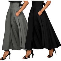 Clothing classic solid half length big swing skirt fashionable versatile style spot