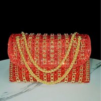 New Dress Celebrity Water Handheld With Diamond Chain Cheongsam Crossbody Evening Party Bag Women’s Handbag