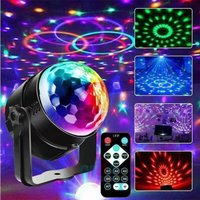Christmas lighting Remote control LED colorful magic ball lamp crystal voice control rotating stage lamp live background lamp KTV bar disco lamp