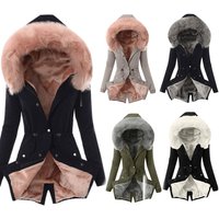Clothing Autumn Winter Cotton Coat Hooded Slim Warm Zipper Jacket